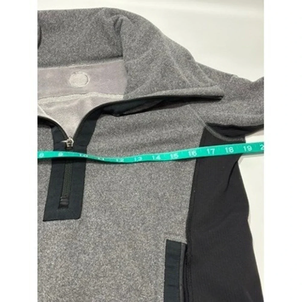 Lululemon Pullover Womens 4 Grey Retrospect 1/4 Zip Fleece Thumbholes Athletic‎